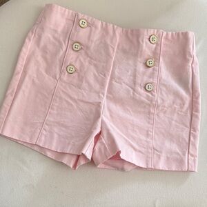 Janie and Jack Pale Pink Button-Front Girls' Shorts
